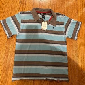 Urban stripped polo shirt